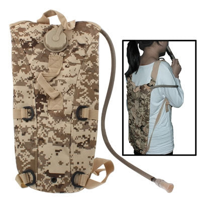 2.5L Duffle Nylon Trinkrucksack mit Schlauch / Trinkblase, 2.5L