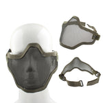 Halbgesichts-Netzmaske mit elastischem Band, Netzmaske (Armeegrün), Halbgesichts-Netzmaske (Schwarz), Netzmaske (Braun)