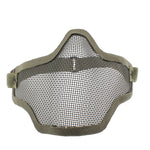Halbgesichts-Netzmaske mit elastischem Band, Netzmaske (Armeegrün), Halbgesichts-Netzmaske (Schwarz), Netzmaske (Braun)