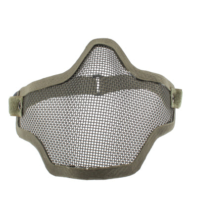 Halbgesichts-Netzmaske mit elastischem Band, Netzmaske (Armeegrün), Halbgesichts-Netzmaske (Schwarz), Netzmaske (Braun)
