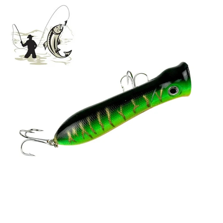 8cm Garnelenmaul-Typ Oberflächen-Popper-Köder, schlägt Wasserwellen, klettert, Angelköder, zufällige Farblieferung, 8cm Garnelenmaul-Typ
