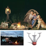 WH-S001 Outdoor Tragbarer Ultra Mini Edelstahl-Gasherd Camping Gasherd, WH-S001