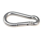M5 Edelstahl Karabinerhaken Multifunktionswerkzeug Bergsteiger-Verschluss Campinghaken Seil, Innendurchmesser: 4,9mm, M5