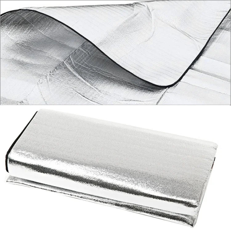 7 mm dicke, doppelte Aluminium-Feuchtigkeitsunterlage / Camping-Isomatte, Größe: 200 cm x 200 cm, 200 cm x 200 cm Aluminiumfolie