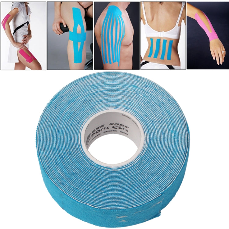 Wasserdichtes Kinesiologie Tape Sport Muskelpflege therapeutisches Verband, Größe: 5m (L) x 2,5cm (W), Größe: 5m x 2,5cm
