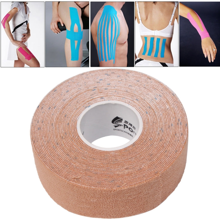 Wasserdichtes Kinesiologie Tape Sport Muskelpflege therapeutisches Verband, Größe: 5m (L) x 2,5cm (W), Größe: 5m x 2,5cm