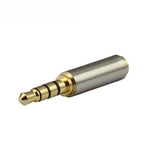 3,5mm 4-poliger Audioanschluss Stecker zu 2,5mm 4-poligen Adaptern (10 Stück in einer Packung, der Preis gilt für 10 Stück), 3,5mm männlich zu 2,5mm weiblich