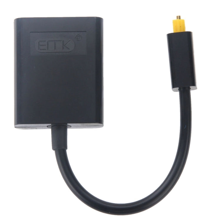 EMK Digital Toslink Glasfaser Audio-Splitter 1 zu 2 Kabeladapter für DVD-Player, 1 zu 2