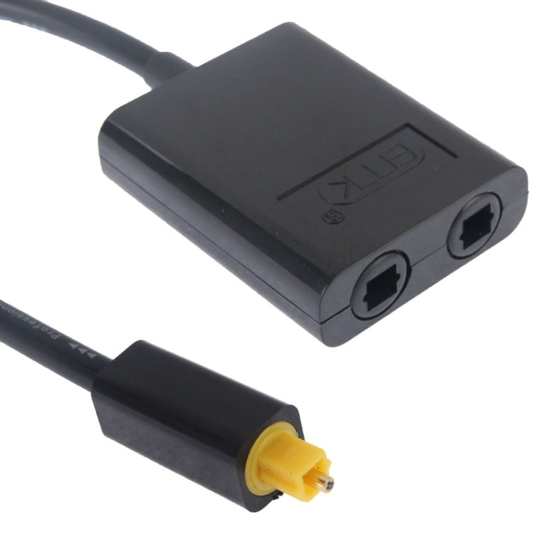 EMK Digital Toslink Glasfaser Audio-Splitter 1 zu 2 Kabeladapter für DVD-Player, 1 zu 2