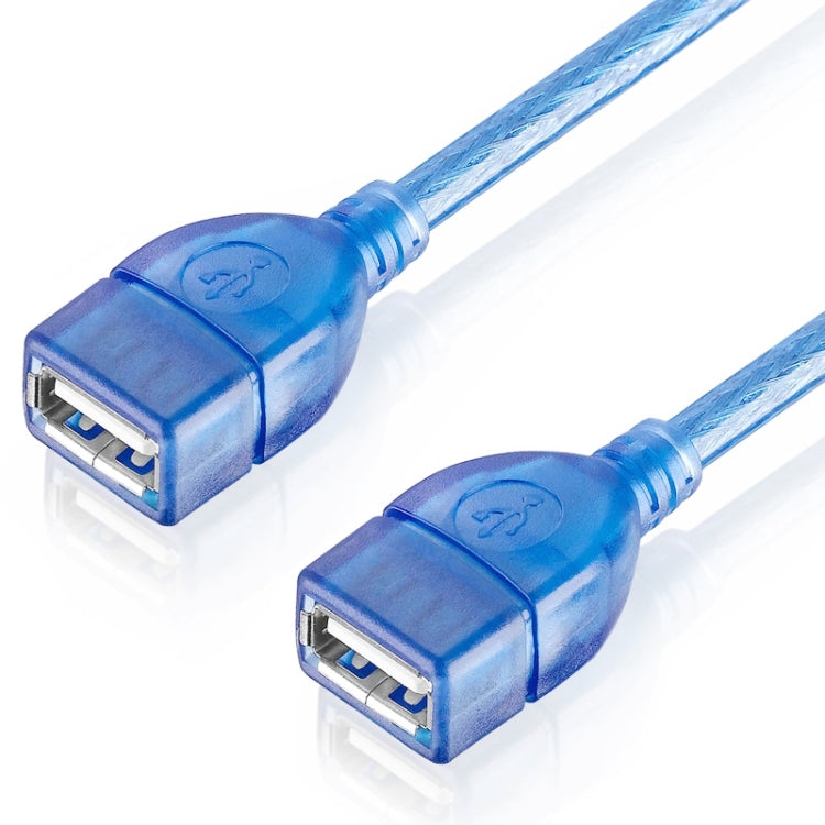 USB 2.0 Typ A weiblich zu weiblich AF/AF Kabel, Länge: 30cm, USB AF, 30cm (Blau)