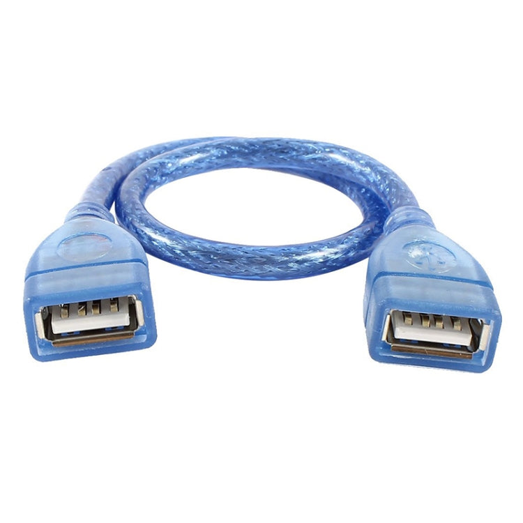 USB 2.0 Typ A weiblich zu weiblich AF/AF Kabel, Länge: 30cm, USB AF, 30cm (Blau)