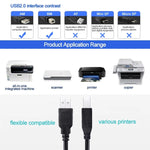 USB 2.0 Drucker-Verlängerungskabel AM zu BM, Länge: 3m, Länge: 3m