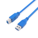 USB 3.0 A Stecker zu B Stecker Verlängerungs- / Datenübertragungs- / Druckerkabel, Länge: 5m, Länge: 1,5m