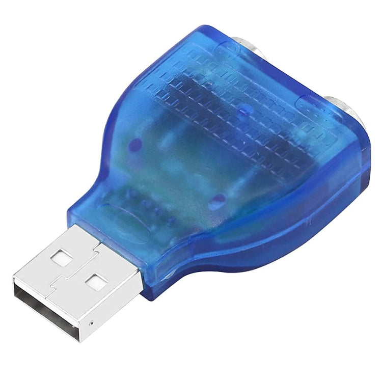 USB Stecker zu PS/2 Buchse Adapter für Maus / Tastatur, USB Stecker zu 2 PS/2 Buchsen