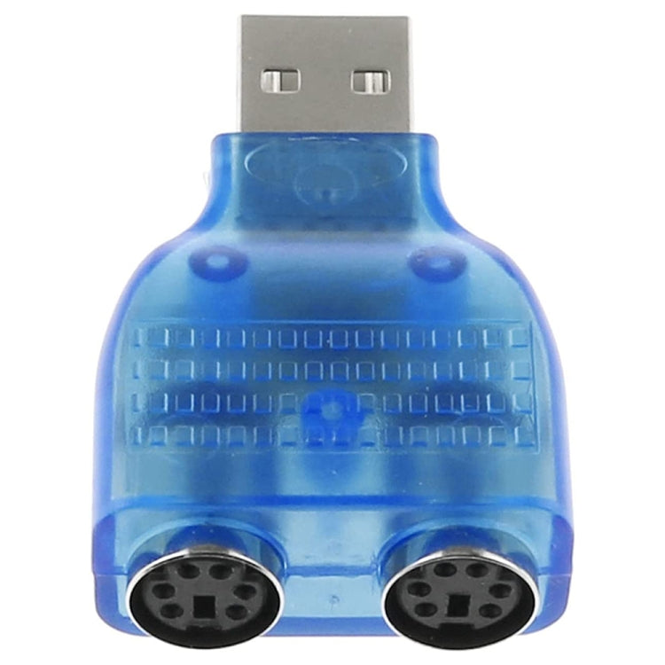 USB Stecker zu PS/2 Buchse Adapter für Maus / Tastatur, USB Stecker zu 2 PS/2 Buchsen