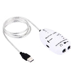 USB-Gitarren-Verbindungskabel für PC-/Mac-Aufnahmen, USB-Gitarren-Verbindungskabel (Schwarz), USB-Gitarren-Verbindungskabel (Weiß)