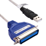 Hochwertiges USB 2.0 zu Parallel 1284 36-pol Drucker-Adapterkabel, Kabellänge: ca. 1m