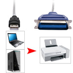 Hochwertiges USB 2.0 zu Parallel 1284 36-pol Drucker-Adapterkabel, Kabellänge: ca. 1m