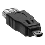 USB 2.0 Buchse zu Mini USB 5-pol Stecker Adapter (OTG-Funktion)