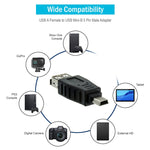 USB 2.0 Buchse zu Mini USB 5-pol Stecker Adapter (OTG-Funktion)