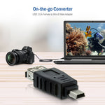 USB 2.0 Buchse zu Mini USB 5-pol Stecker Adapter (OTG-Funktion)