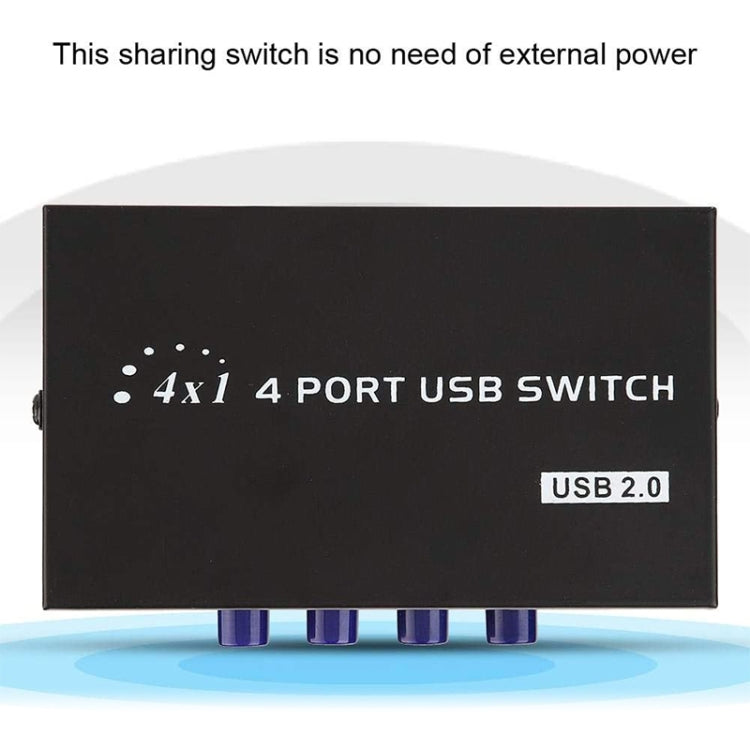 FENGJIE FJ-IA4B-C 4-Port Hochgeschwindigkeits USB 2.0 Tastendruck-Umschalter Share Switch Box für PC Computer Scanner Drucker, FENGJIE FJ-IA4B-C