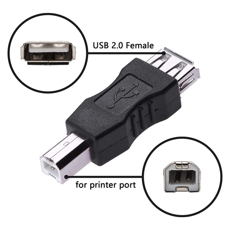 USB 2.0 A Buchse zu B Stecker Adapterverbinder AF zu BM Konverter für Drucker