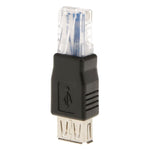 RJ45 Stecker zu USB AF Adapter