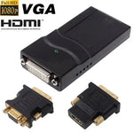 USB 2.0 auf DVI / VGA / HDMI Display Adapter, unterstützt Full HD 1080P, erweiterbar auf bis zu 6 Anzeigegeräte, USB 2.0 Auflösung: 1920*1080