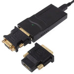 USB 2.0 auf DVI / VGA / HDMI Display Adapter, unterstützt Full HD 1080P, erweiterbar auf bis zu 6 Anzeigegeräte, USB 2.0 Auflösung: 1920*1080