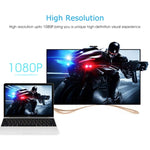 24cm Full HD 1080P HDMI zu VGA + Audio-Ausgangskabel für Computer / DVD / Digital-Set-Top-Box / Laptop / Handy / Mediaplayer, Länge: 24cm, Länge: 24cm (Weiß)