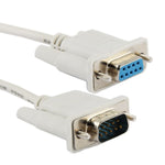DB9 Stecker zu Buchse RS232 9-poliges Serielles Verlängerungskabel, Länge: 1,5m, RS232 Stecker zu Stecker