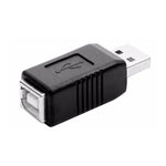 USB 2.0 AM zu BF Druckeradapter Konverter, USB 2.0 AM (Schwarz)