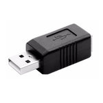 USB 2.0 AM zu BF Druckeradapter Konverter, USB 2.0 AM (Schwarz)