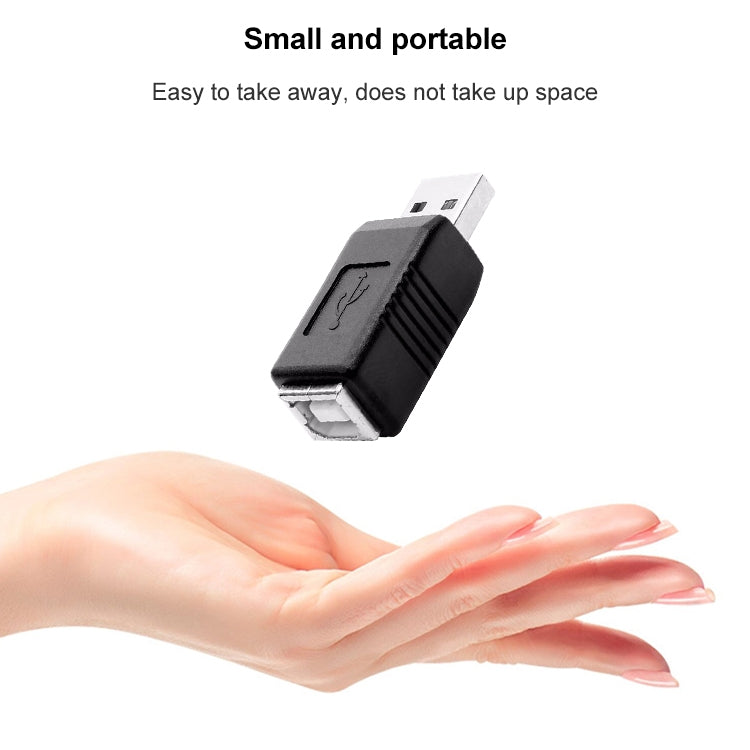 USB 2.0 AM zu BF Druckeradapter Konverter, USB 2.0 AM (Schwarz)