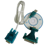 USB zu RS232 9-poliges Stecker-Kabel & RS232 9-polige Buchse zu RS232 25-poliger Stecker Adapter mit Einchip, USB zu RS232 mit Einchip