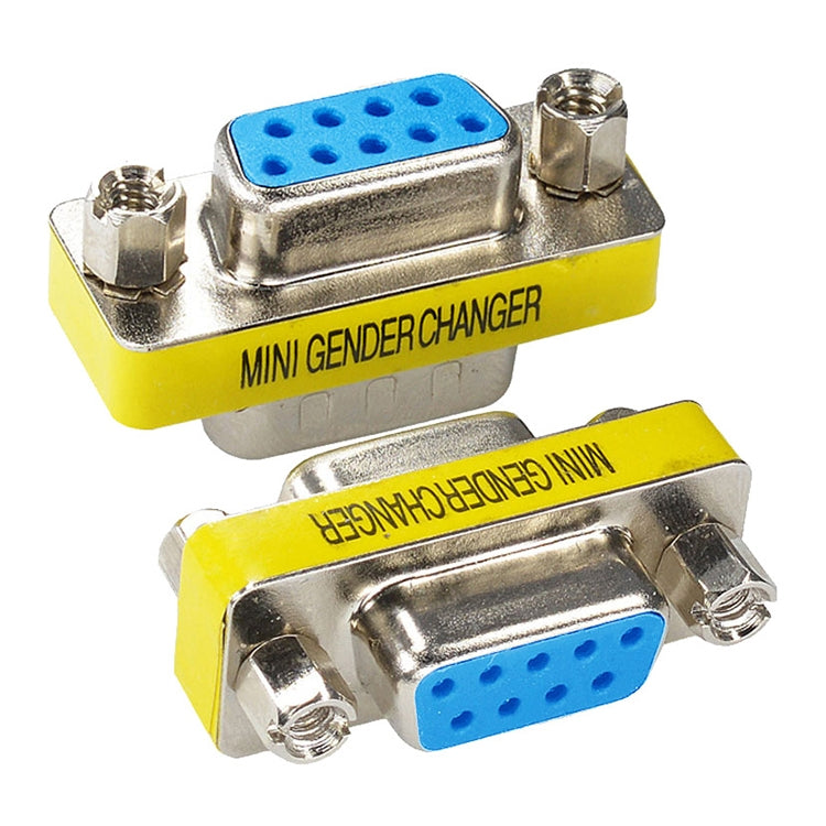 Serieller RS232 DB9 9-poliger Buchse zu Buchse Adapter Konverter, RS232 Stecker zu Stecker, RS232 Buchse zu Buchse