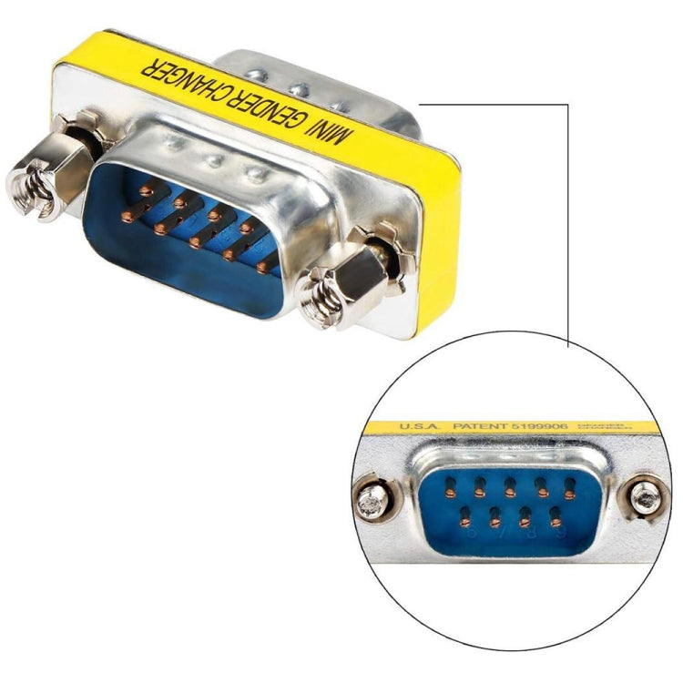 Serieller RS232 DB9 9-poliger Buchse zu Buchse Adapter Konverter, RS232 Stecker zu Stecker, RS232 Buchse zu Buchse