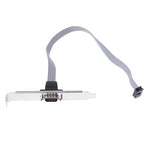 DB9 9-poliges Com-Port-Gehäusekabel / RS232 Portplattenkabel, Länge: 36cm, RS232, Länge: 36cm