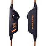 EACH G2000 Over-ear Stereo Bass Gaming Headset with Mic & LED Light for Computer, Cable Length: 2.2m