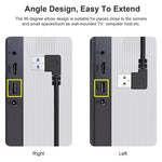1m USB-C / Typ-C 3.1 Stecker auf USB 3.0 90-Grad-Linksdrehung Adapterkabel
