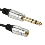 6,35mm Klinkenstecker auf 3,5mm Klinkenbuchse Audiokabel, Länge: 30cm, 6,35mm Stecker auf 3,5mm Buchse