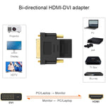 HDMI 19-polige Buchse auf DVI 24+1-poliger Stecker Adapter (vergoldet), HDMI Buchse auf DVI 24+1-poliger Stecker