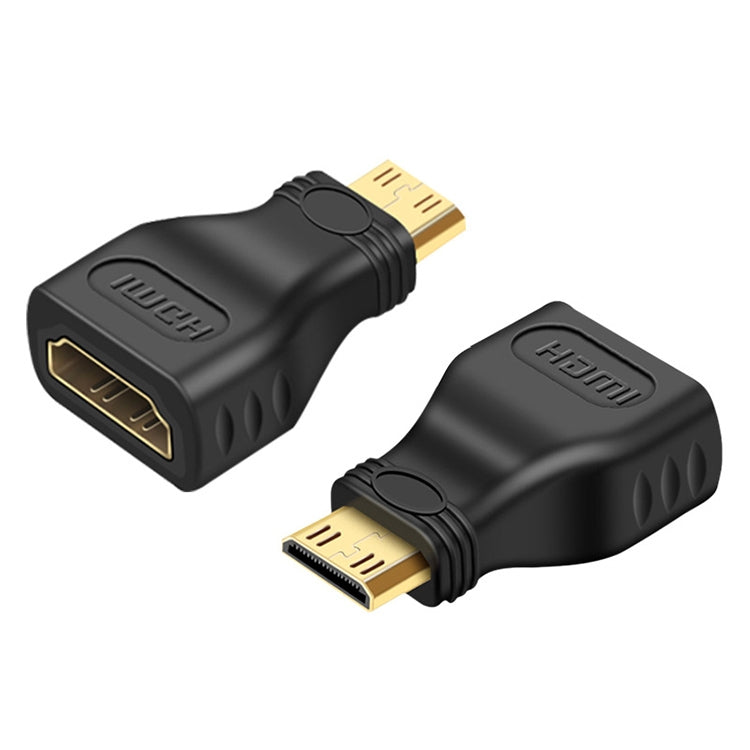 Vergoldeter Mini HDMI Stecker auf HDMI 19-polige Buchse Adapter, Mini HDMI Stecker auf HDMI Buchse