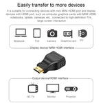 Vergoldeter Mini HDMI Stecker auf HDMI 19-polige Buchse Adapter, Mini HDMI Stecker auf HDMI Buchse