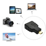 Micro HDMI Stecker zu HDMI Buchse Adapter (Vergoldet), Micro HDMI Stecker zu HDMI Buchse