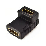 HDMI Winkelkupplung (Buchse auf Buchse) - 90 Grad (vergoldet), HDMI Buchse auf Buchse