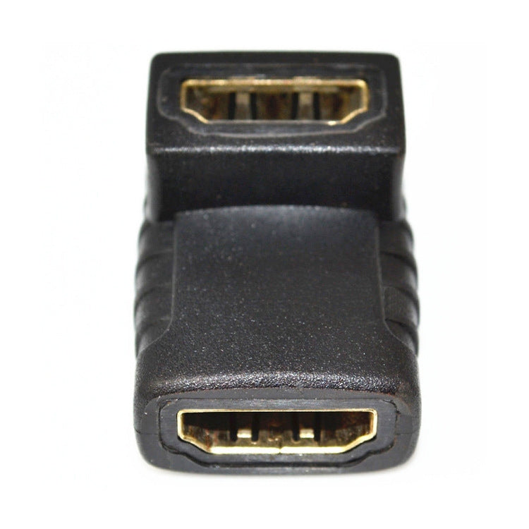 HDMI Winkelkupplung (Buchse auf Buchse) - 90 Grad (vergoldet), HDMI Buchse auf Buchse