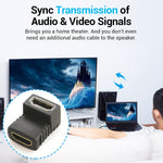HDMI Winkelkupplung (Buchse auf Buchse) - 90 Grad (vergoldet), HDMI Buchse auf Buchse