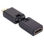 HDMI 19-poliger Stecker zu Buchse 360 Grad Schwenkadapter (vergoldet)